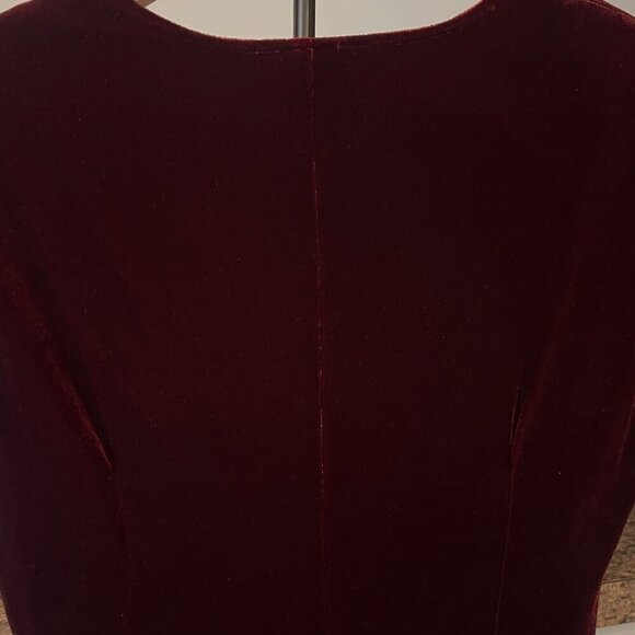 Vtg Robbie Bee Velvet Dress Size 14  Y2K Whimsigoth Fairygrunge Made In USA - Picture 4 of 6